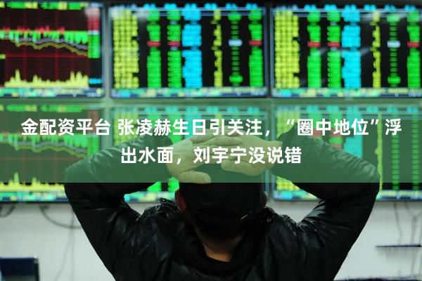 金配资平台 张凌赫生日引关注，“圈中地位”浮出水面，刘宇宁没说错